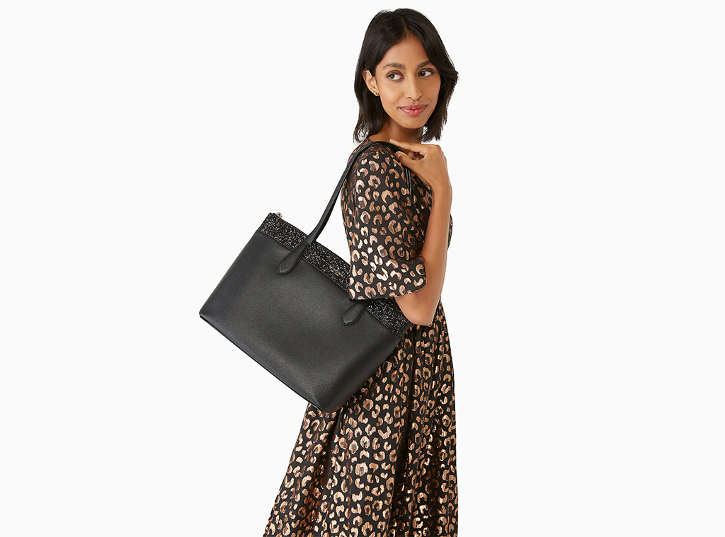 Pink glitter discount kate spade tote